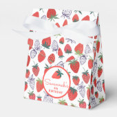 Berry Sweet Red Strawberry Verjaardag Favoriet Box Bedankdoosjes (Voorkant Zijde)