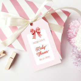 Berry Sweet Roze Coquette Baby shower Cadeaulabel