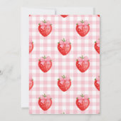 Berry Sweet Roze Coquette Baby shower Kaart (Achterkant)