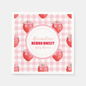 Berry Sweet Roze Coquette Baby shower Servet (Voorkant)
