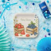 Berry Sweet Rustic Baby shower Paper Bord (Feest)
