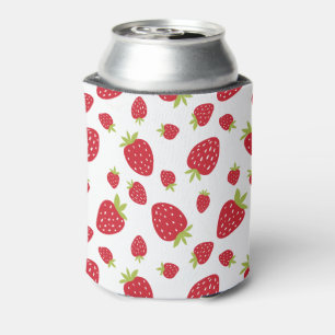Berry Sweet Schattige aardbeienpatroon Verjaardag Blikjeskoeler