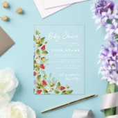 Berry Sweet Shower Acryl Uitnodigingen (Insitu (Huwelijk))