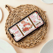 Berry Sweet Strawberry 1e verjaardag ticket Kaart