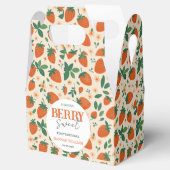 Berry Sweet Strawberry 1st Birthday Party Bedankdoosjes (Geopend)