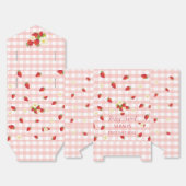 Berry Sweet Strawberry 1st Birthday Party Gift  Bedankdoosjes (Ongevouwen)