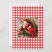 Berry Sweet Strawberry 1st Birthday Party Kaart (Achterkant)