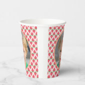 Berry Sweet Strawberry 1st Birthday Party Papieren Bekers (Rechts)