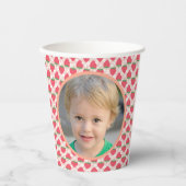 Berry Sweet Strawberry 1st Birthday Party Papieren Bekers (Voorkant)