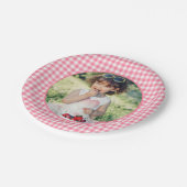 Berry Sweet Strawberry 1st Birthday Party Papieren Bordje (Gekanteld)