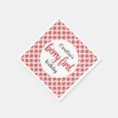 Berry Sweet Strawberry 1st Birthday Party Servet (Hoek)