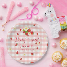 Berry Sweet Strawberry 3e verjaardagsfeestje