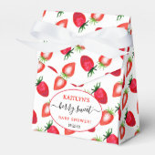 Berry Sweet Strawberry Baby shower Bedankdoosjes (Voorkant Zijde)