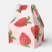 Berry Sweet Strawberry Baby shower Bedankdoosjes (Achterkant)