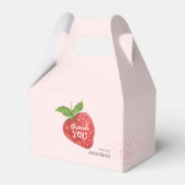Berry Sweet Strawberry Baby shower Bedankdoosjes (Achterkant)