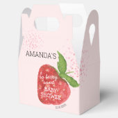 Berry Sweet Strawberry Baby shower Bedankdoosjes (Geopend)