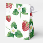 Berry Sweet Strawberry Baby shower Bedankdoosjes (Achterkant)