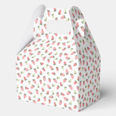 Berry Sweet Strawberry Baby Shower Bedankdoosjes (Achterkant)