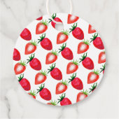 Berry Sweet Strawberry Baby shower Bedankjes Labels (Achterkant)
