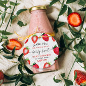 Berry Sweet Strawberry Baby shower Bedankjes Labels