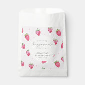 Berry Sweet Strawberry Baby shower Bedankzakje (Voorkant)