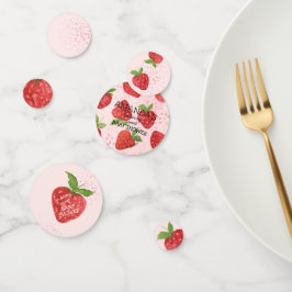 Berry Sweet Strawberry Baby shower Confetti