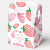 Berry Sweet Strawberry Baby shower Dank u Bedankdoosjes (Geopend)