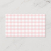 Berry Sweet Strawberry Baby shower Diaper Raffle Informatiekaartje (Achterkant)