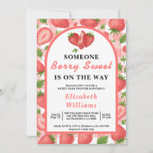 Berry Sweet Strawberry Baby shower | FOTO Kaart (Voorkant)