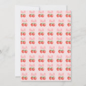 Berry Sweet Strawberry Baby shower Kaart (Achterkant)
