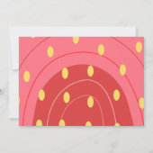 Berry sweet strawberry baby shower kaart (Achterkant)