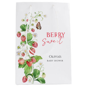 Berry Sweet Strawberry Baby shower Medium Cadeauzakje
