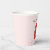 Berry Sweet Strawberry Baby shower Papieren Bekers (Rechts)