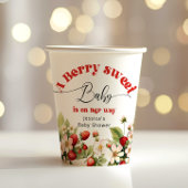 Berry sweet Strawberry baby shower Papieren Bekers