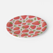 Berry Sweet Strawberry Baby shower Papieren Bordje (Gekanteld)