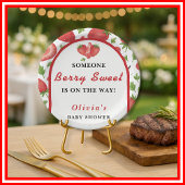 Berry Sweet Strawberry Baby shower Papieren Bordje