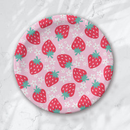 Berry Sweet Strawberry Baby shower Papieren Bordje