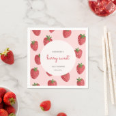 Berry Sweet Strawberry Baby shower Servet (Insitu)