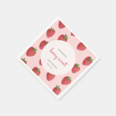 Berry Sweet Strawberry Baby shower Servet (Hoek)