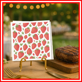 Berry Sweet Strawberry Baby shower Servet