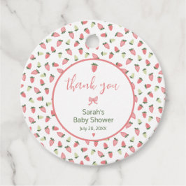 Berry Sweet Strawberry Baby Shower Thank You Bedankjes Labels