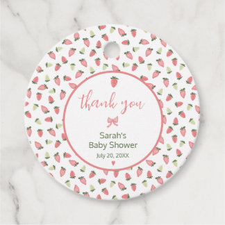 Berry Sweet Strawberry Baby Shower Thank You Bedankjes Labels