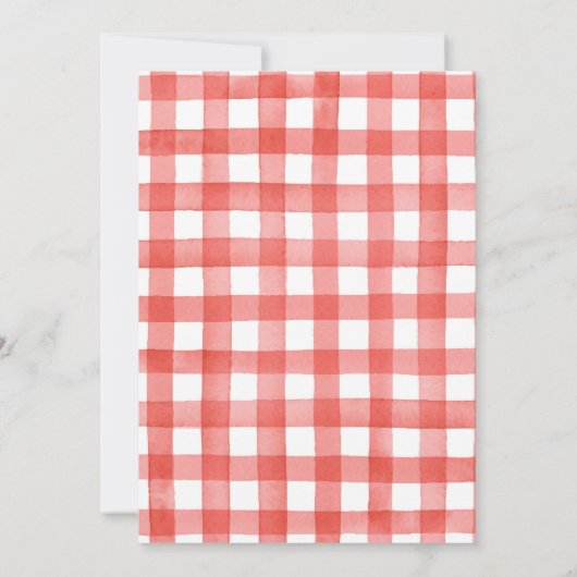 Berry Sweet Strawberry Baby shower Uitnodiging (Achterkant)