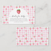 Berry Sweet Strawberry Bay Shower Enclosure Kaart (Voorkant / Achterkant)