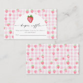 Berry Sweet Strawberry Bay Shower Enclosure Kaart (Voorkant / Achterkant)