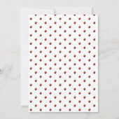 Berry Sweet Strawberry Birthday Invitation  Kaart (Achterkant)