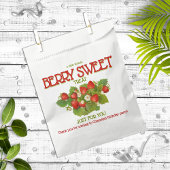 Berry Sweet Strawberry Birthday Party Bedankzakje