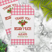 Berry Sweet Strawberry Birthday Party Cadeaulabel