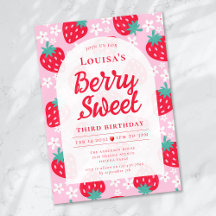 Berry Sweet Strawberry Birthday Party