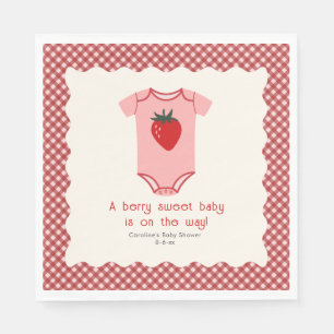 Berry Sweet Strawberry Bodysuit Baby shower Servet